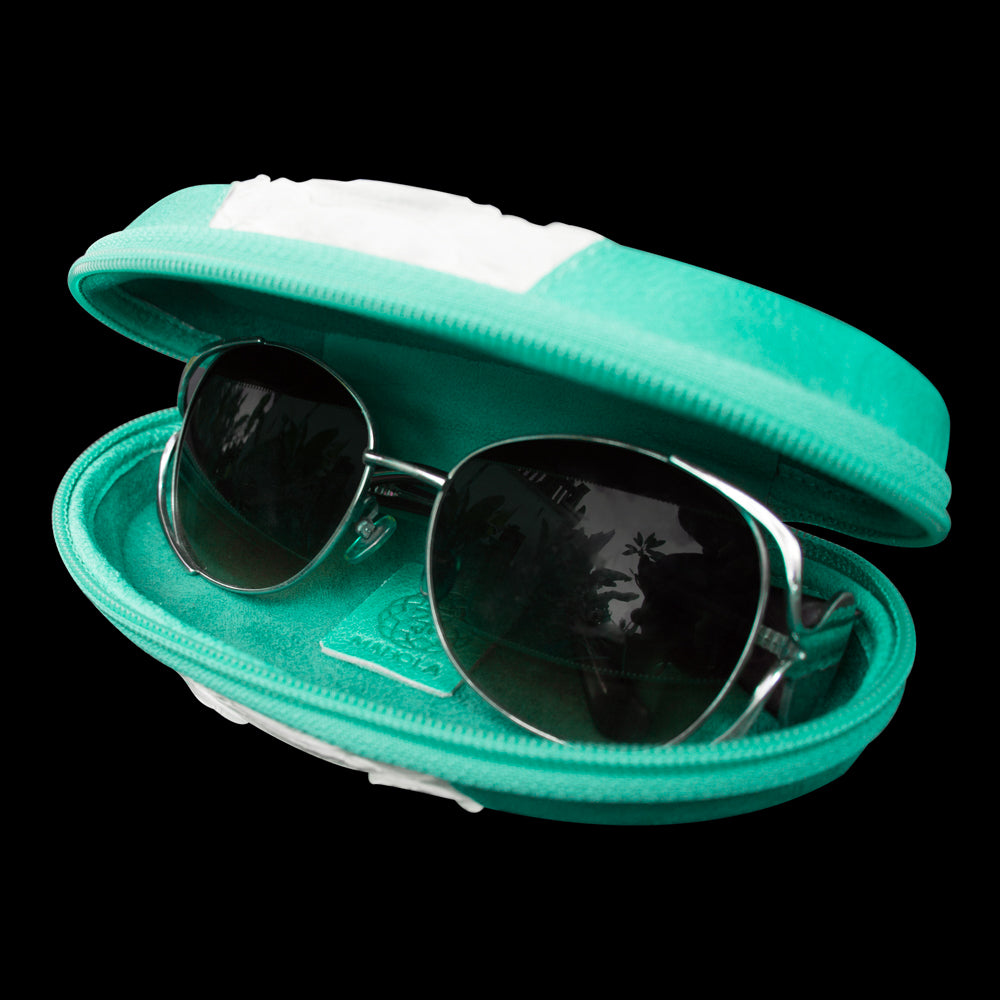 Sunglasses Case | White x Teal